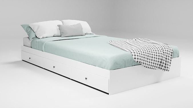Modern bed 3D model