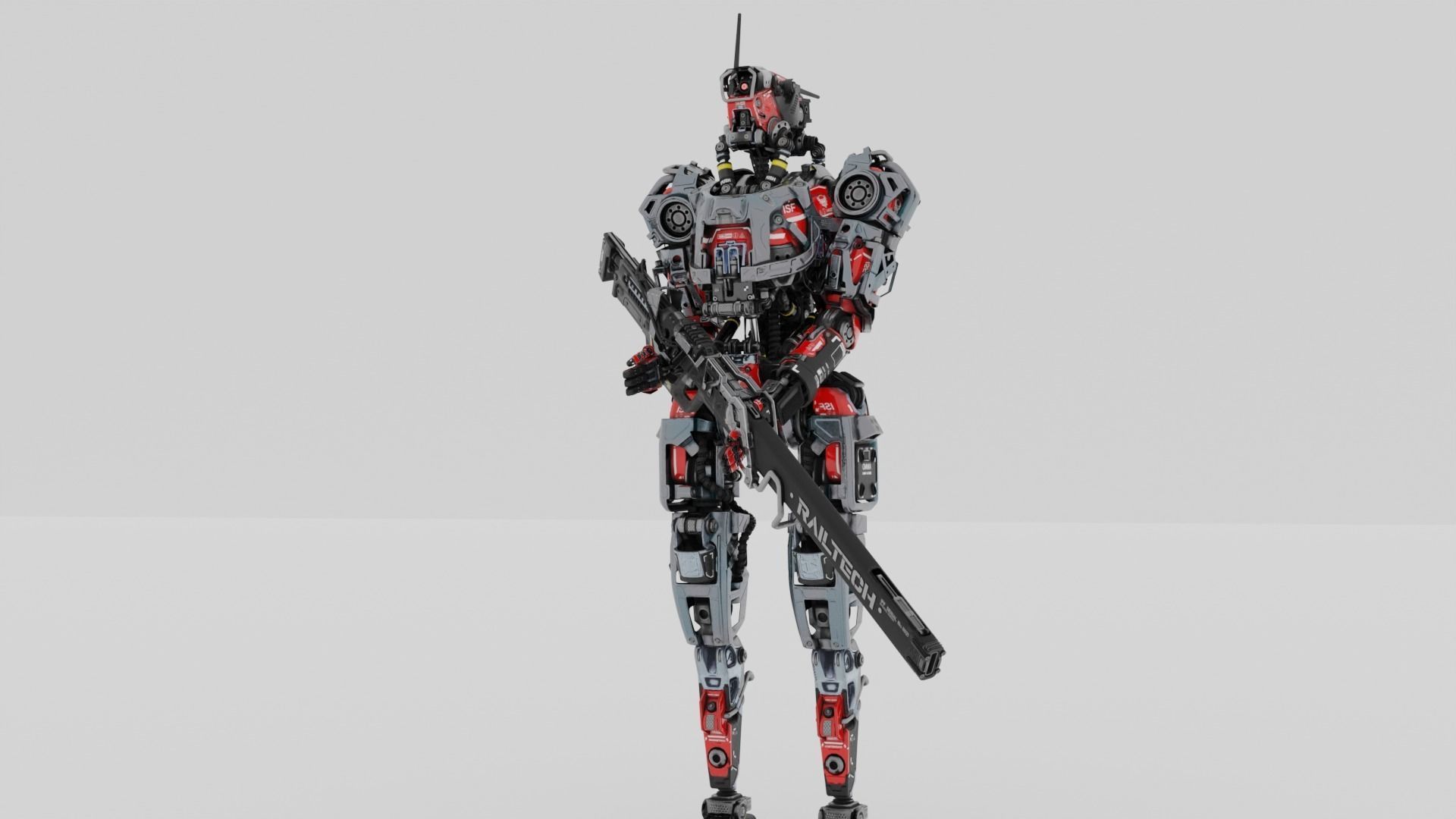 Robot Soldier  3D model_8