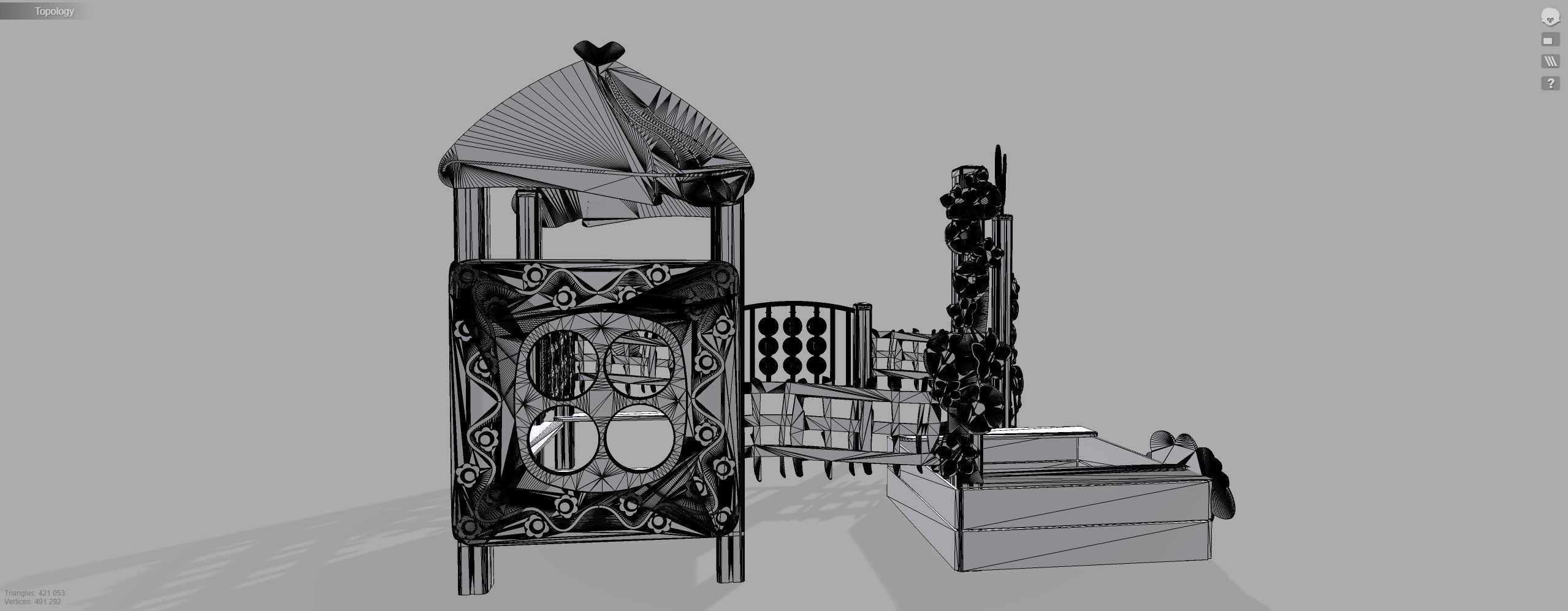 Playground for kids 3D model_12