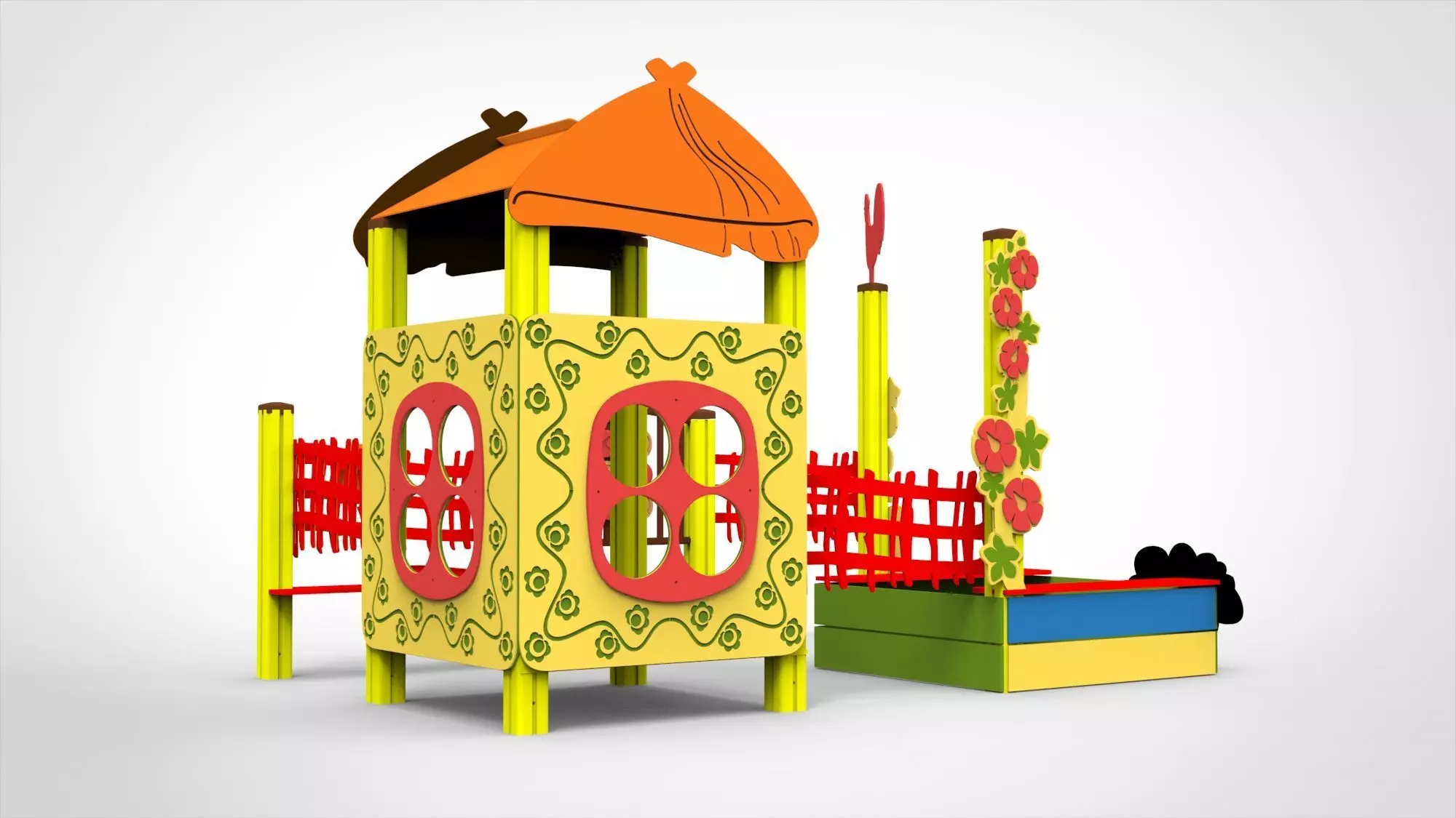 Playground for kids 3D model_0