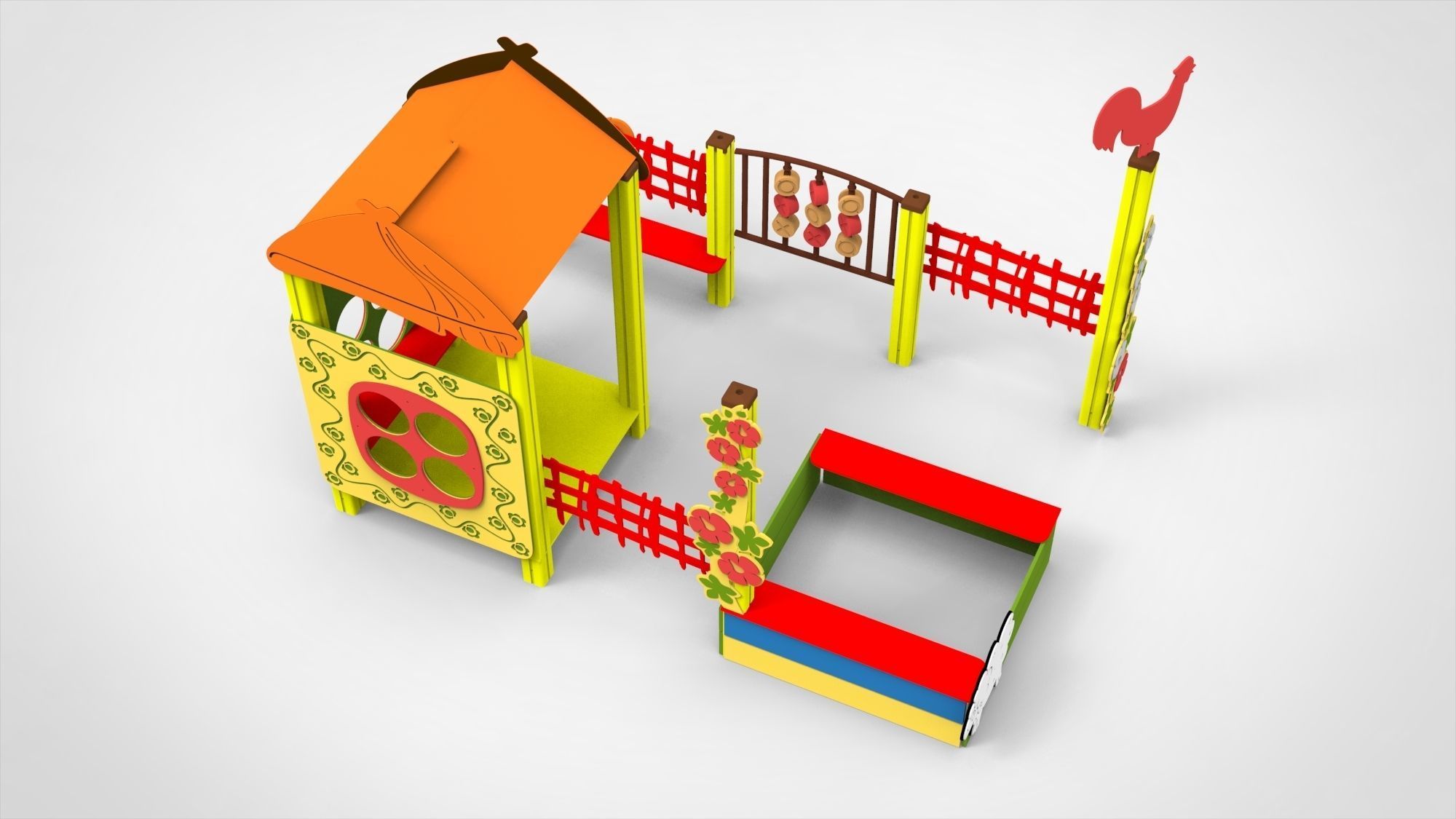 Playground for kids 3D model_8