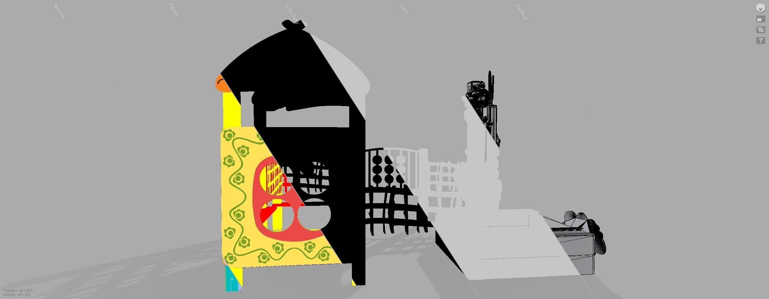 Playground for kids 3D model_11