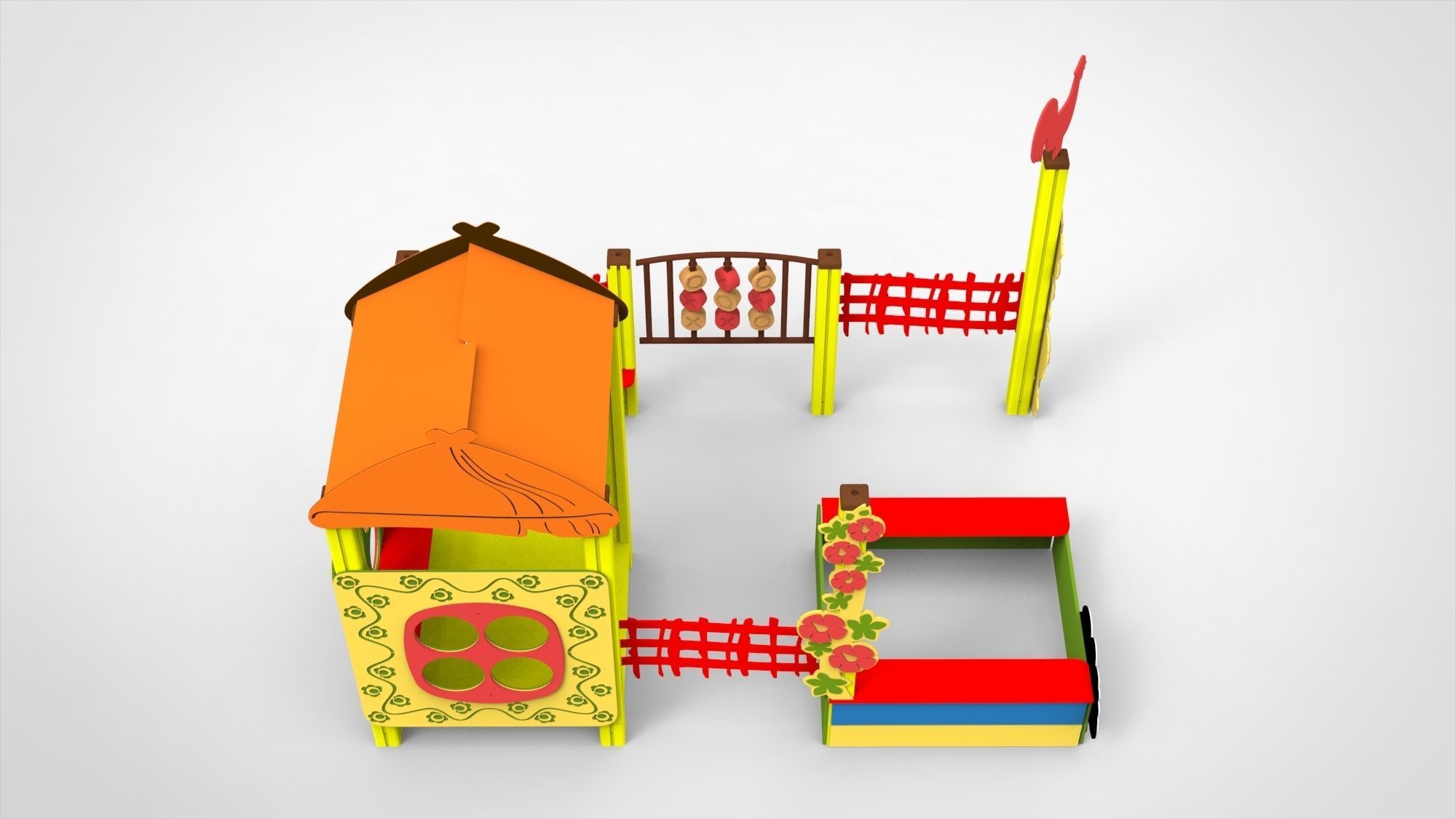 Playground for kids 3D model_5