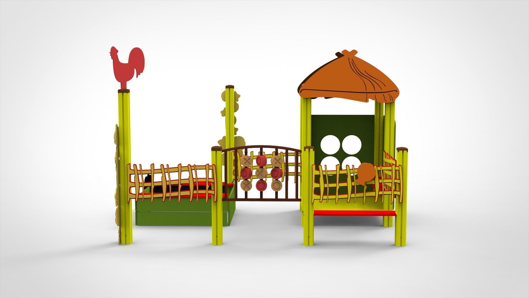 Playground for kids 3D model_7