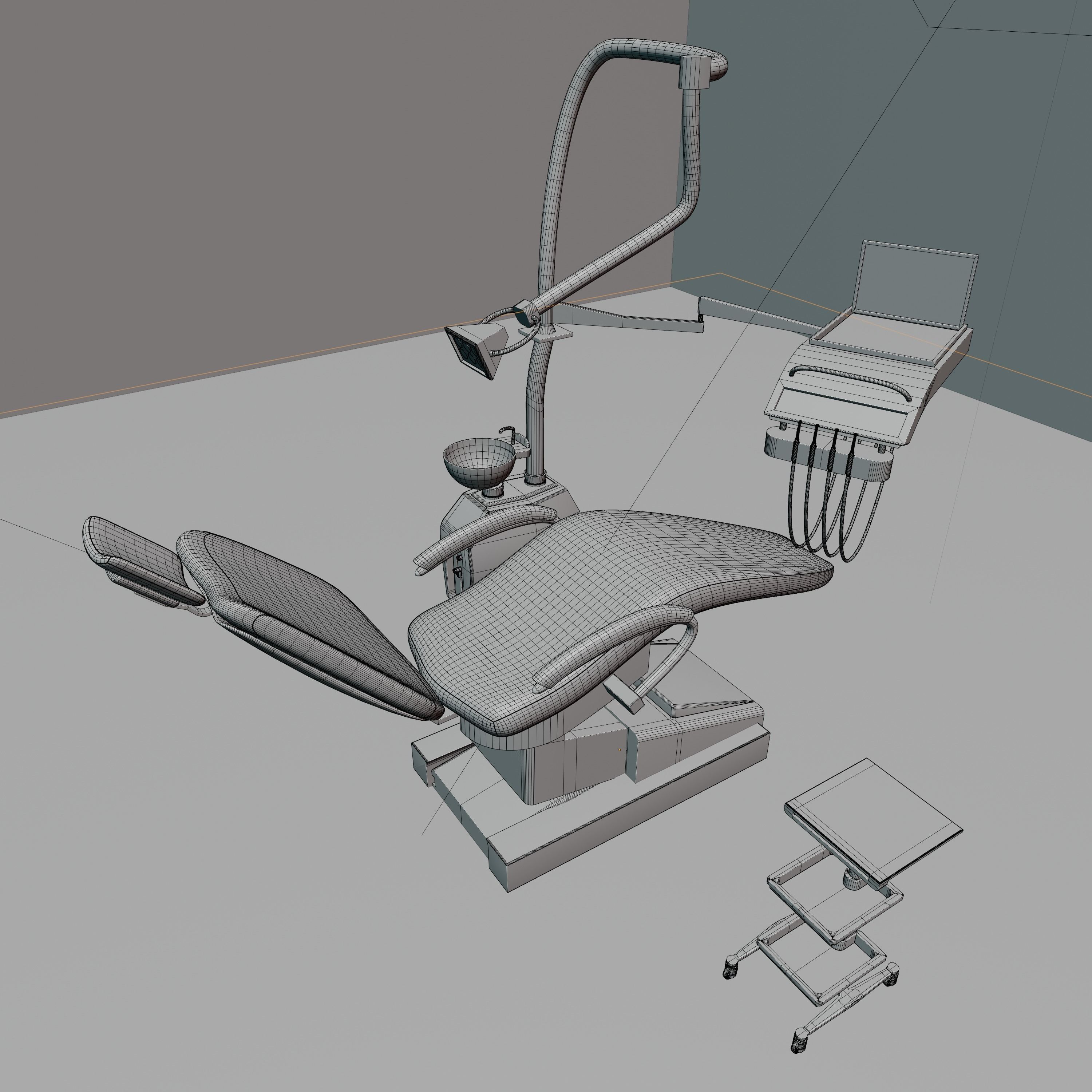 dentist chair 3D model_2