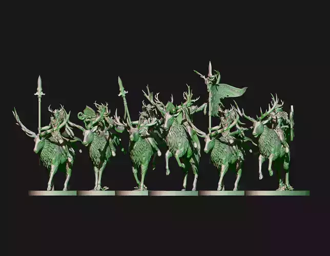 Wood elves Kings hunters 3D print model