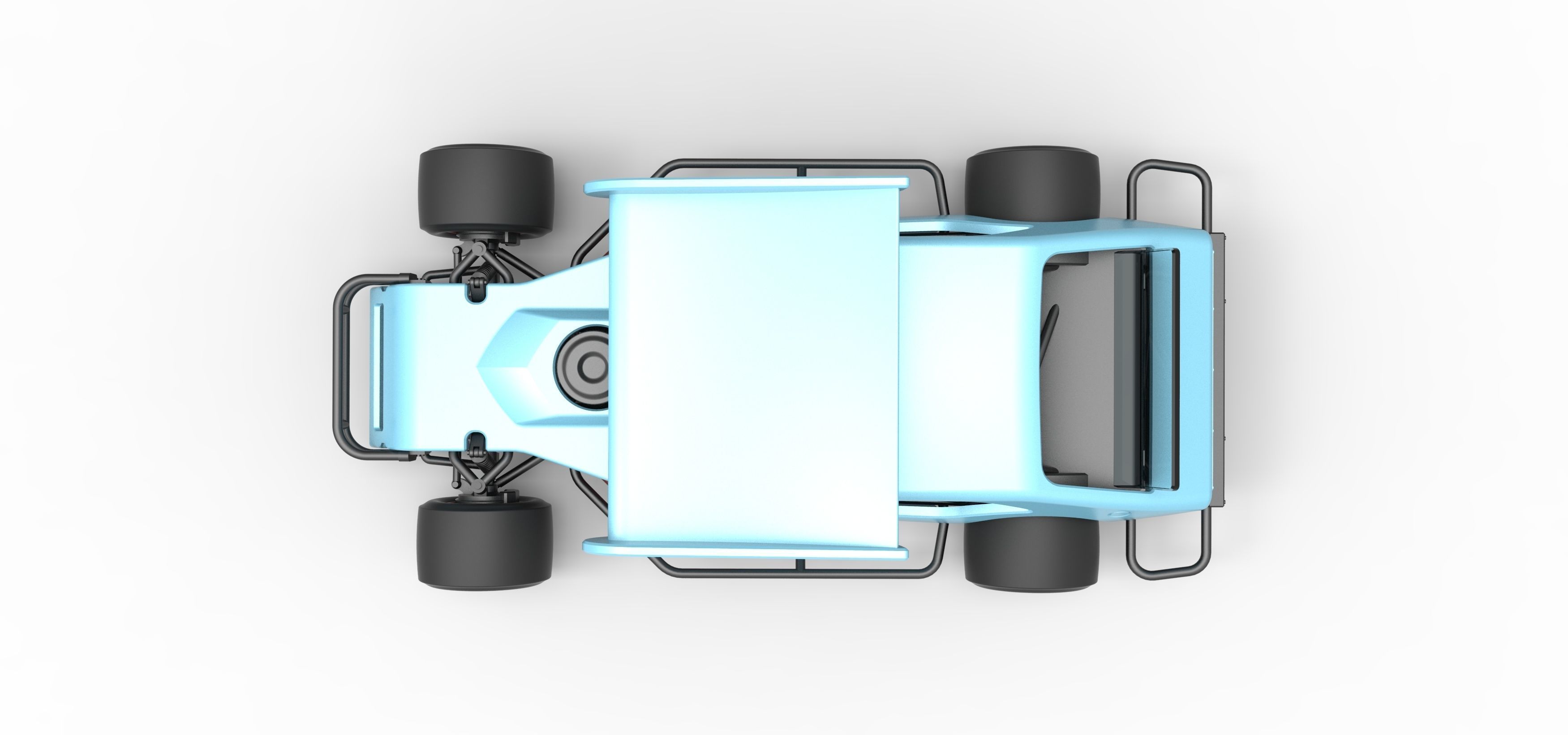 Vintage Asphalt Modified stock car V2 with wing Scale 1 to 25 3D print model_11