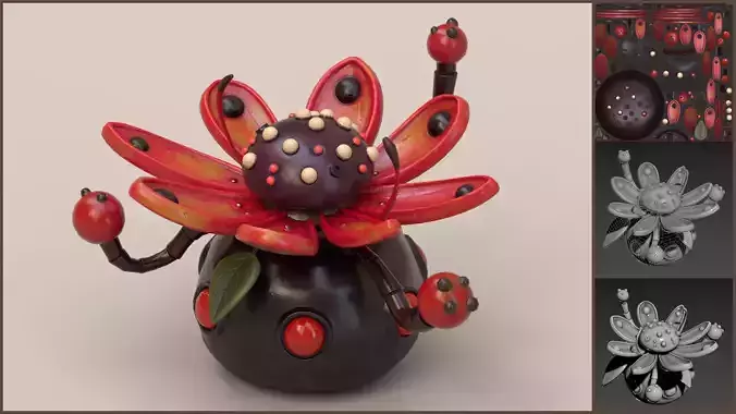 Stylized Bug Flower