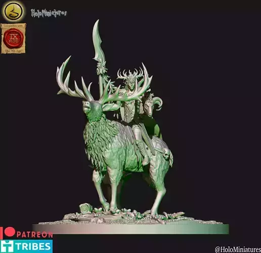 Wood elves Kings hunters unit filler  stag lord 2