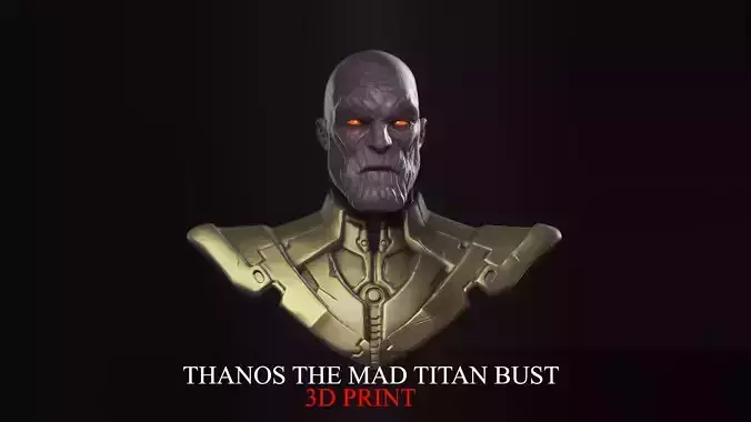 Thanos The Mad Titan Bust for 3D Print