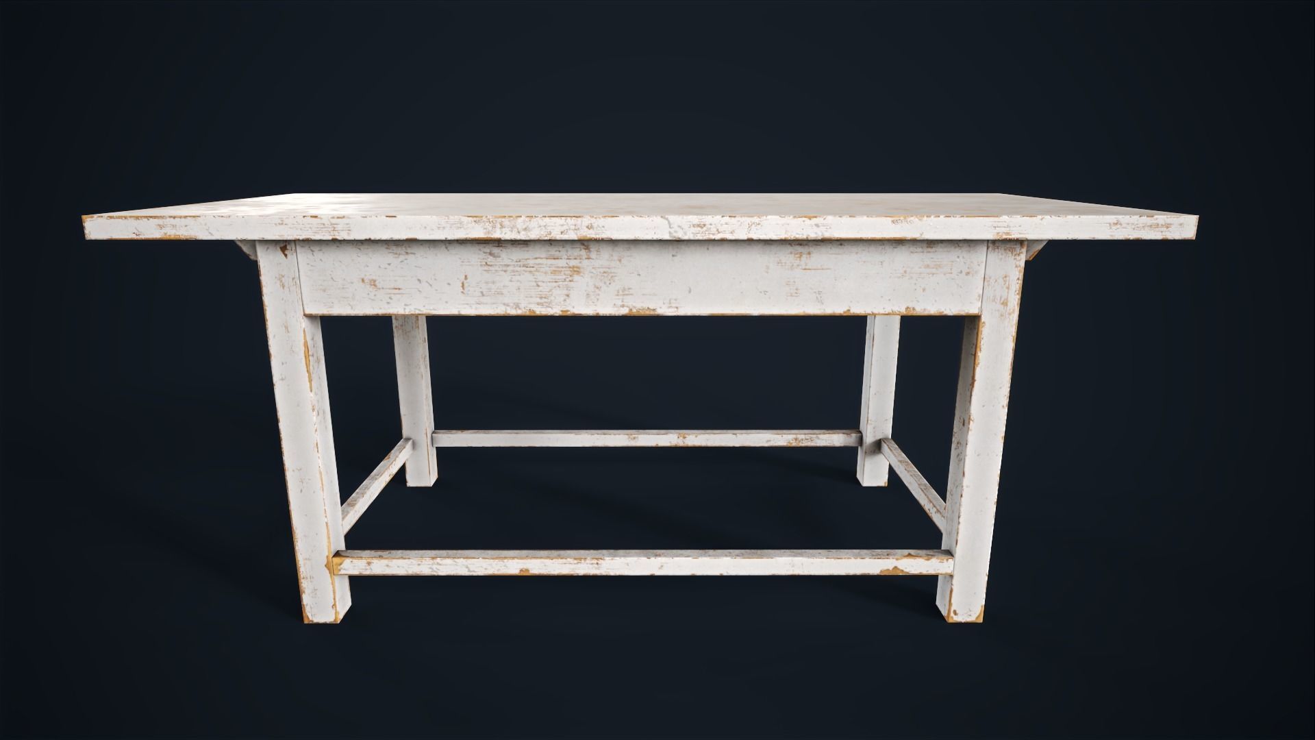 Industrial work desk Low-poly 3D model_12