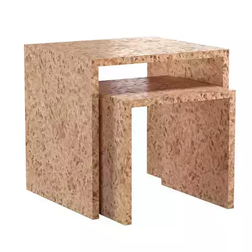 BURLWOOD NESTING TABLES