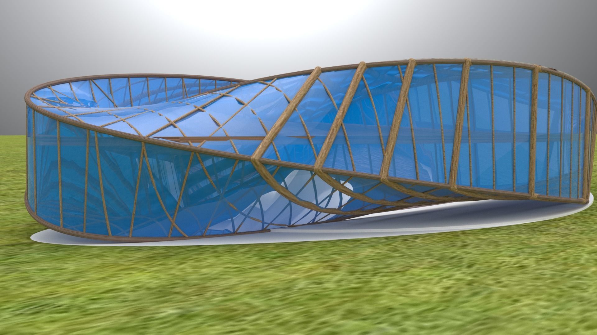 Mobius Hall strip 3D model_5