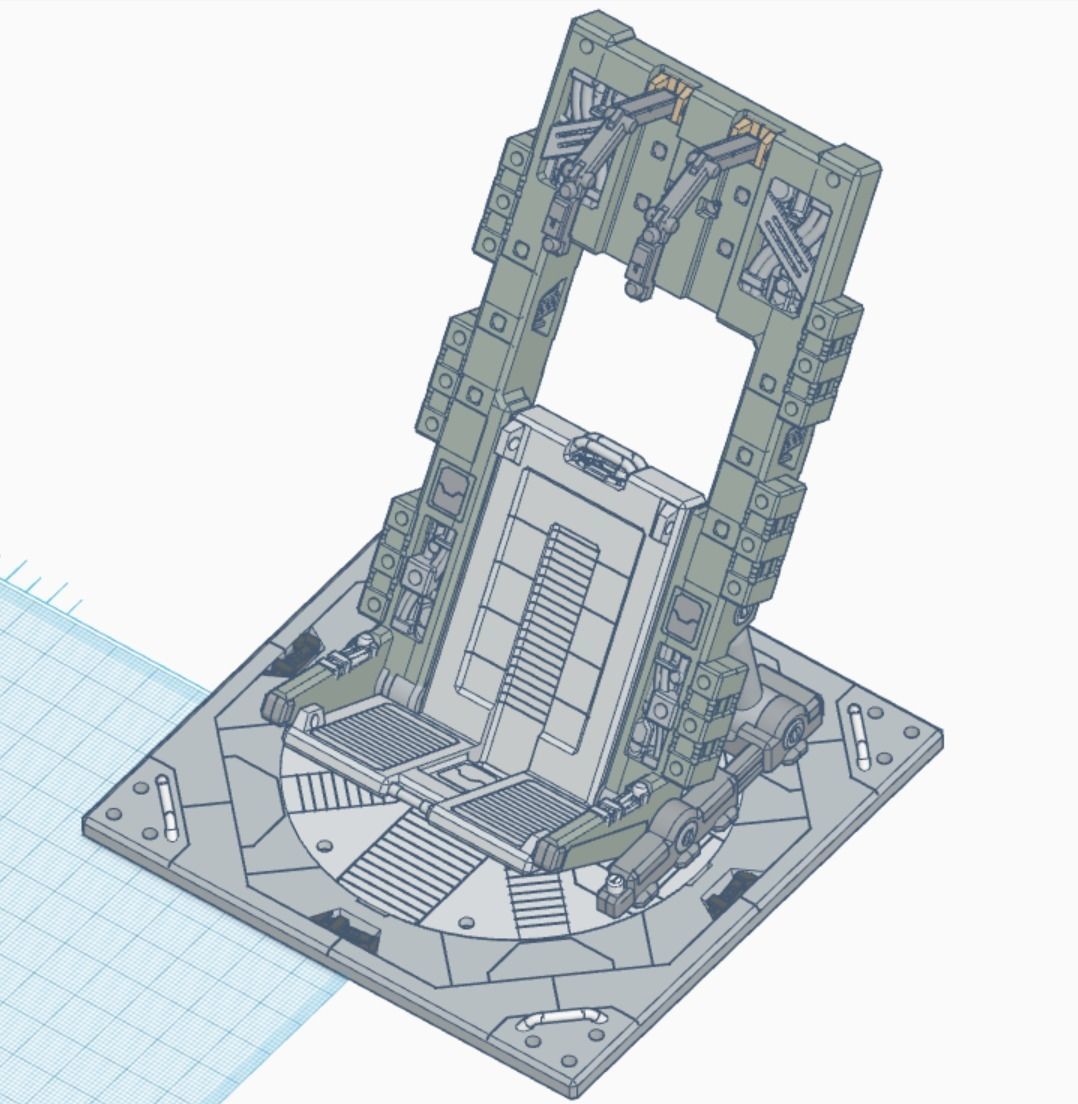 MHB08FMC-Full Mechanic Detail Mech Hangar Customizable Display 3D print model_15