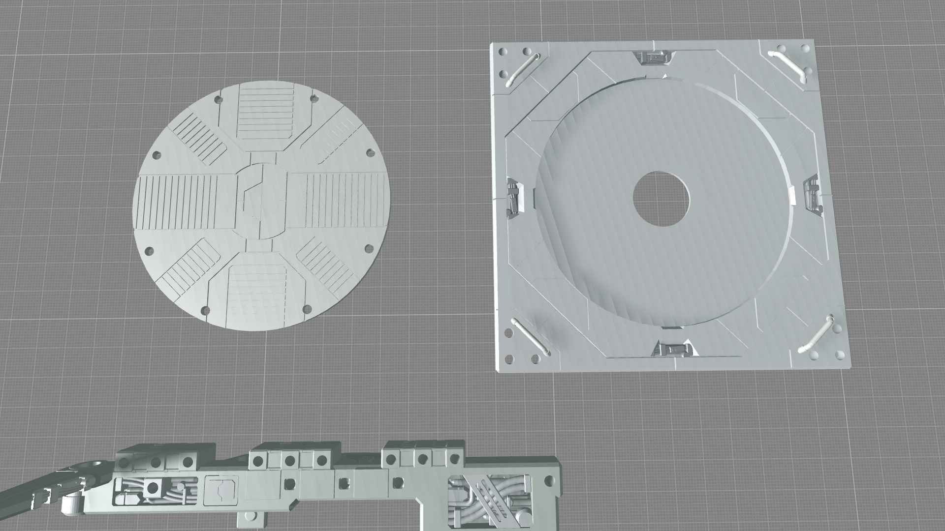 MHB08FMC-Full Mechanic Detail Mech Hangar Customizable Display 3D print model_8