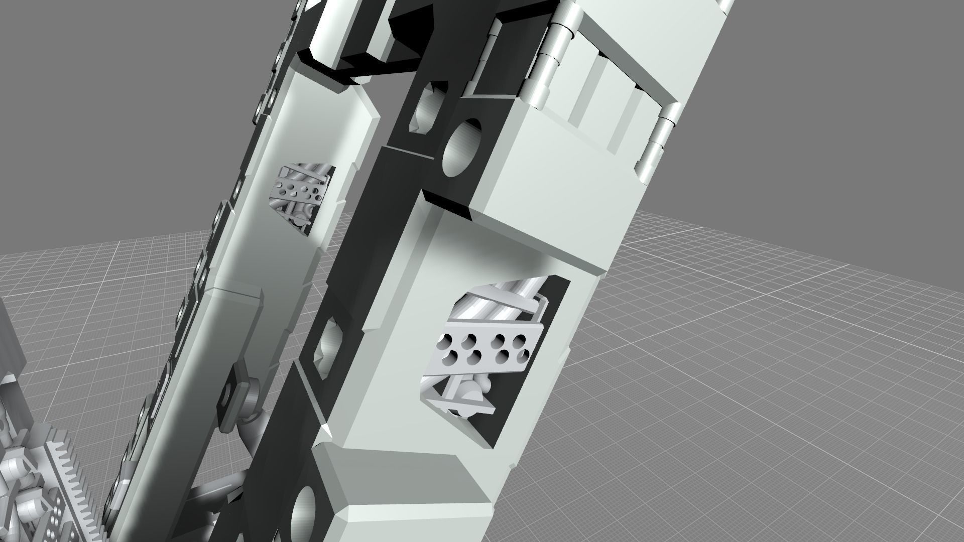 MHB08FMC-Full Mechanic Detail Mech Hangar Customizable Display 3D print model_9