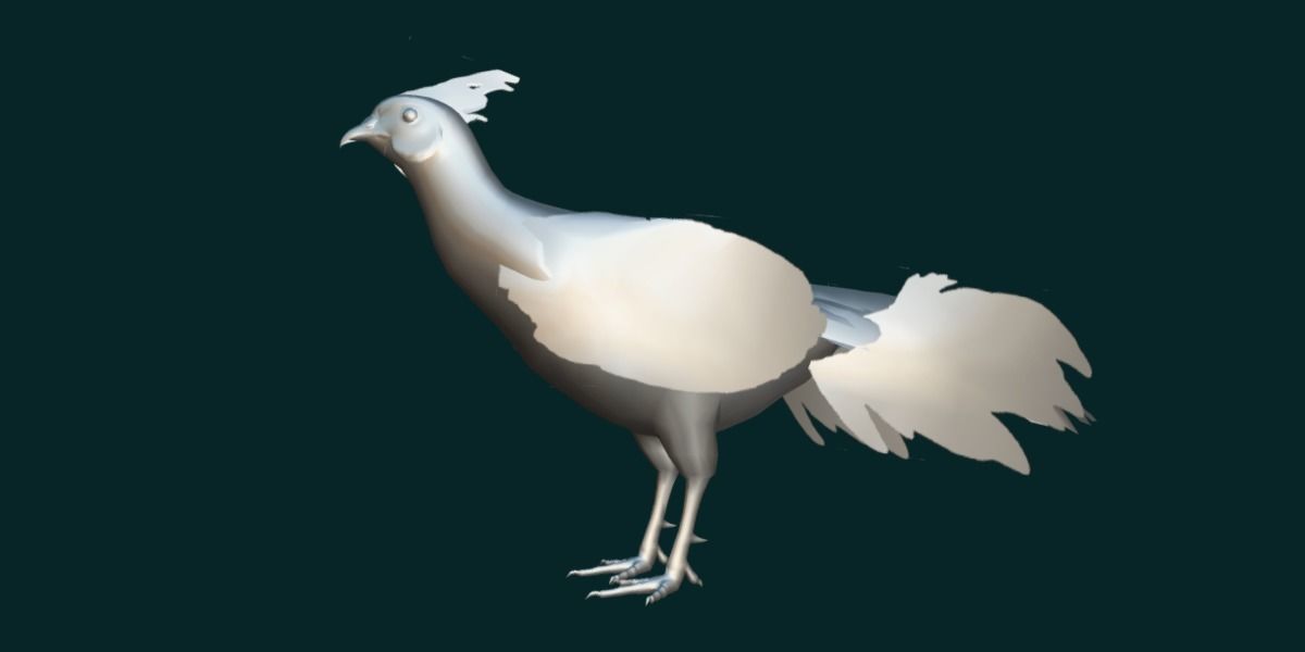 Nepal Kalij Pheasant Bird Low-poly 3D model_24