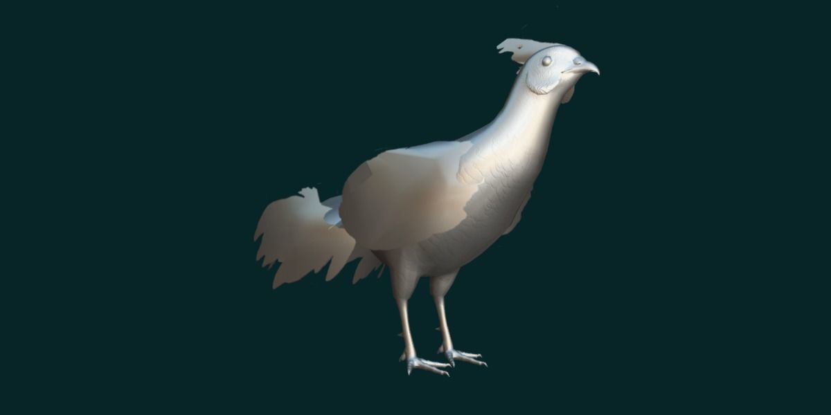 Nepal Kalij Pheasant Bird Low-poly 3D model_7