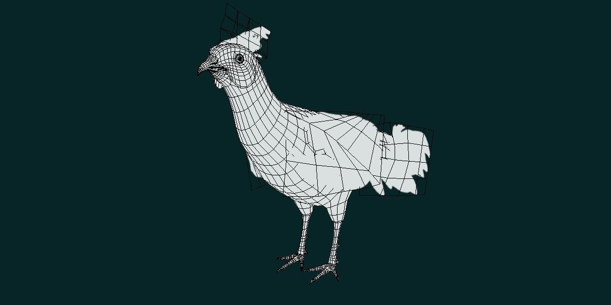 Nepal Kalij Pheasant Bird Low-poly 3D model_10