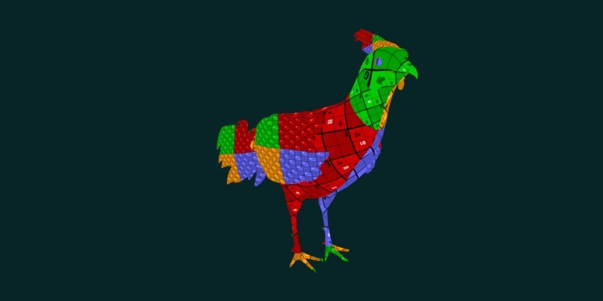 Nepal Kalij Pheasant Bird Low-poly 3D model_13