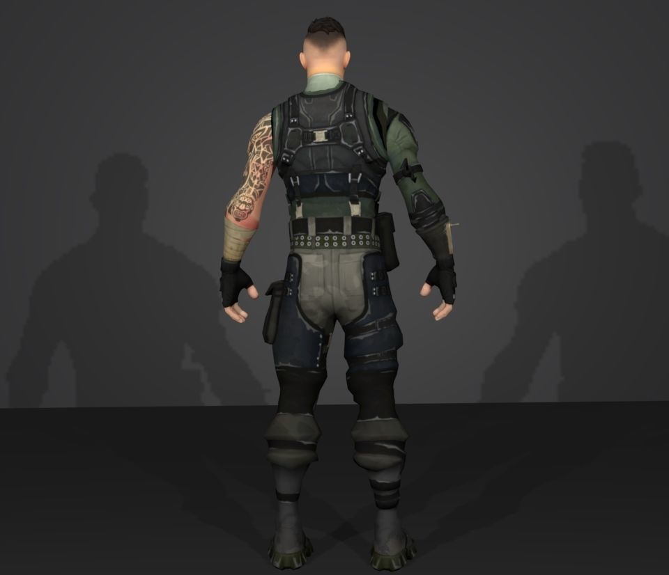 squad leader 3D model_4