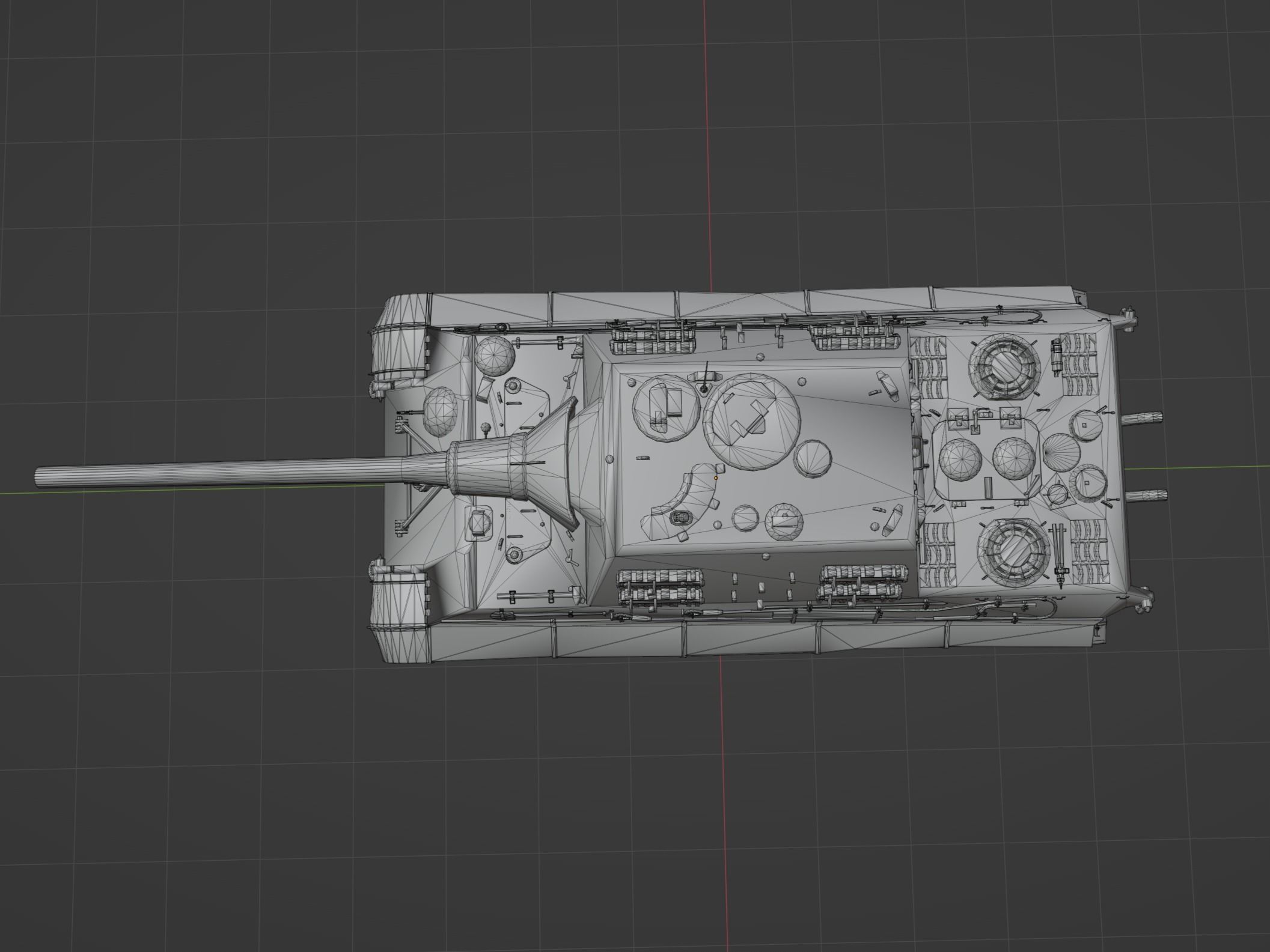 Jagdtiger Low-poly 3D model_10