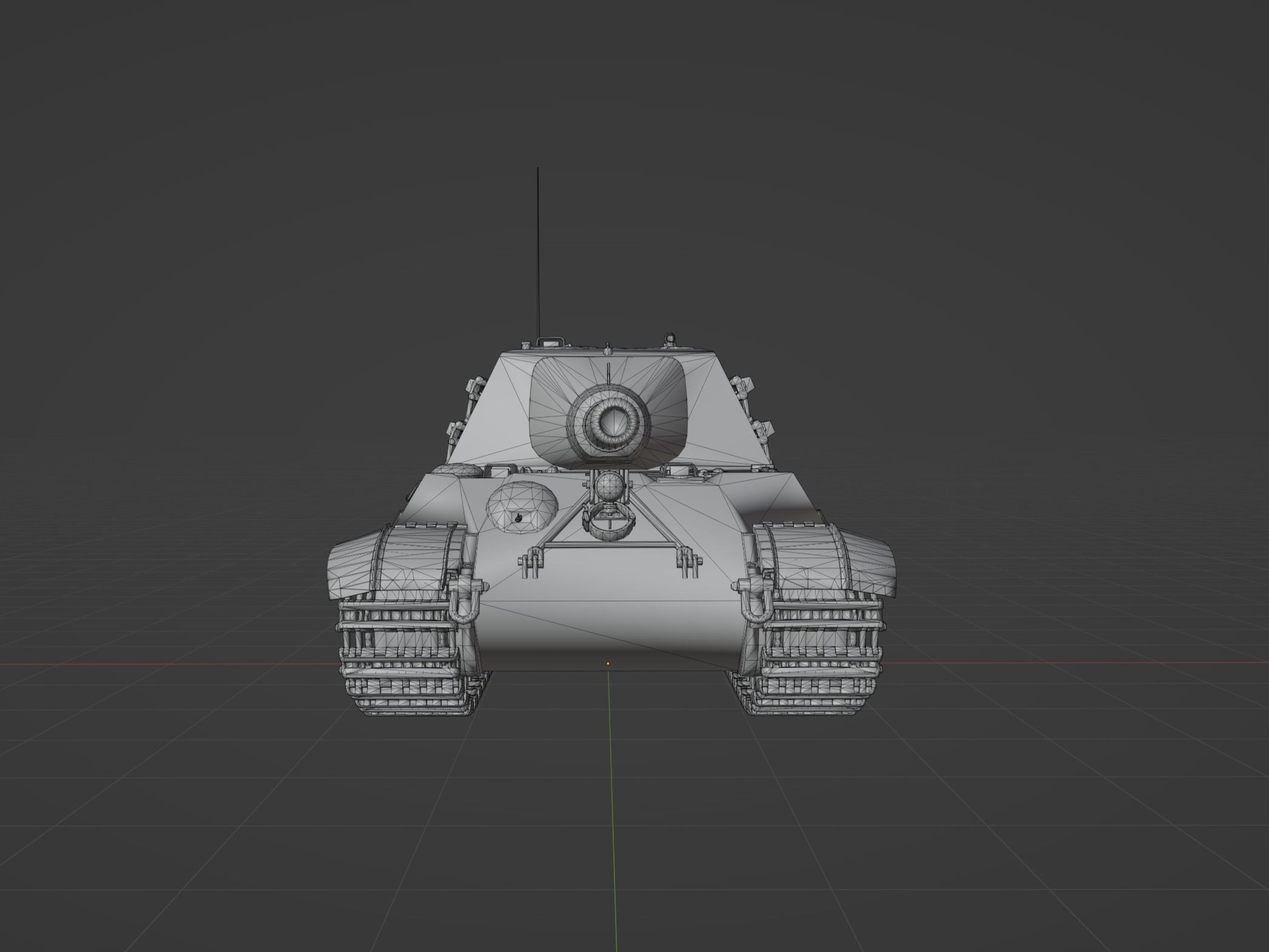 Jagdtiger Low-poly 3D model_8