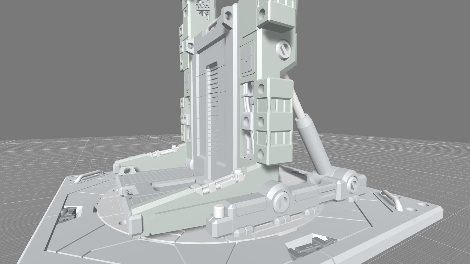 MHB08FMF-Full Mechanic Detail Mech Hangar Fixture Display 3D print model_11