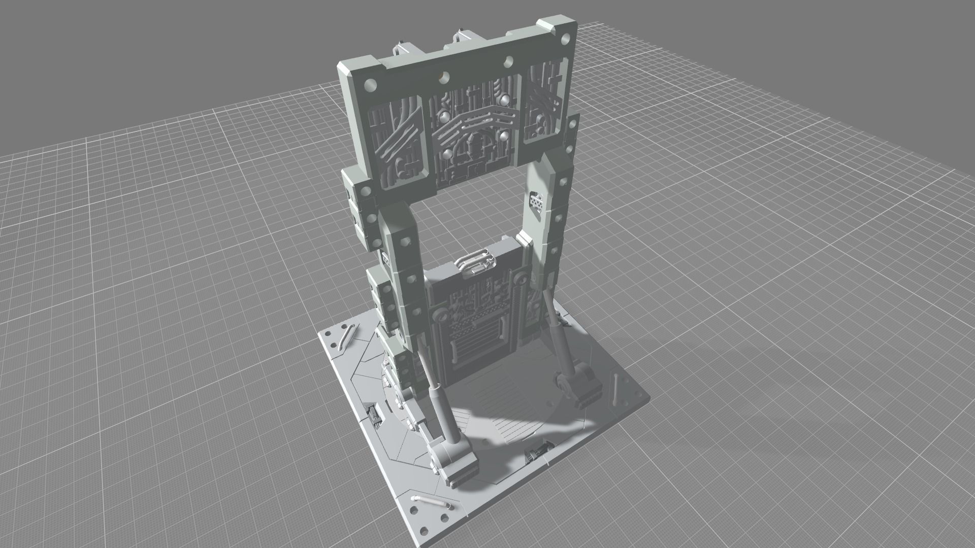 MHB08FMF-Full Mechanic Detail Mech Hangar Fixture Display 3D print model_2