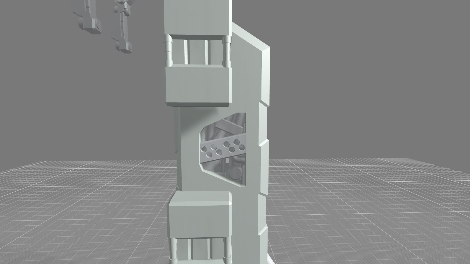 MHB08FMF-Full Mechanic Detail Mech Hangar Fixture Display 3D print model_10