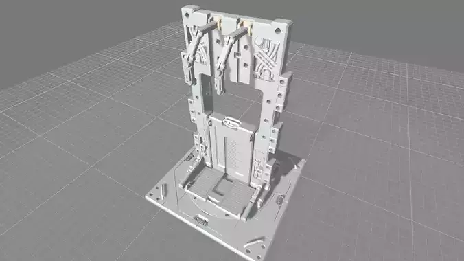 MHB08FMF-Full Mechanic Detail Mech Hangar Fixture Display 3D print model