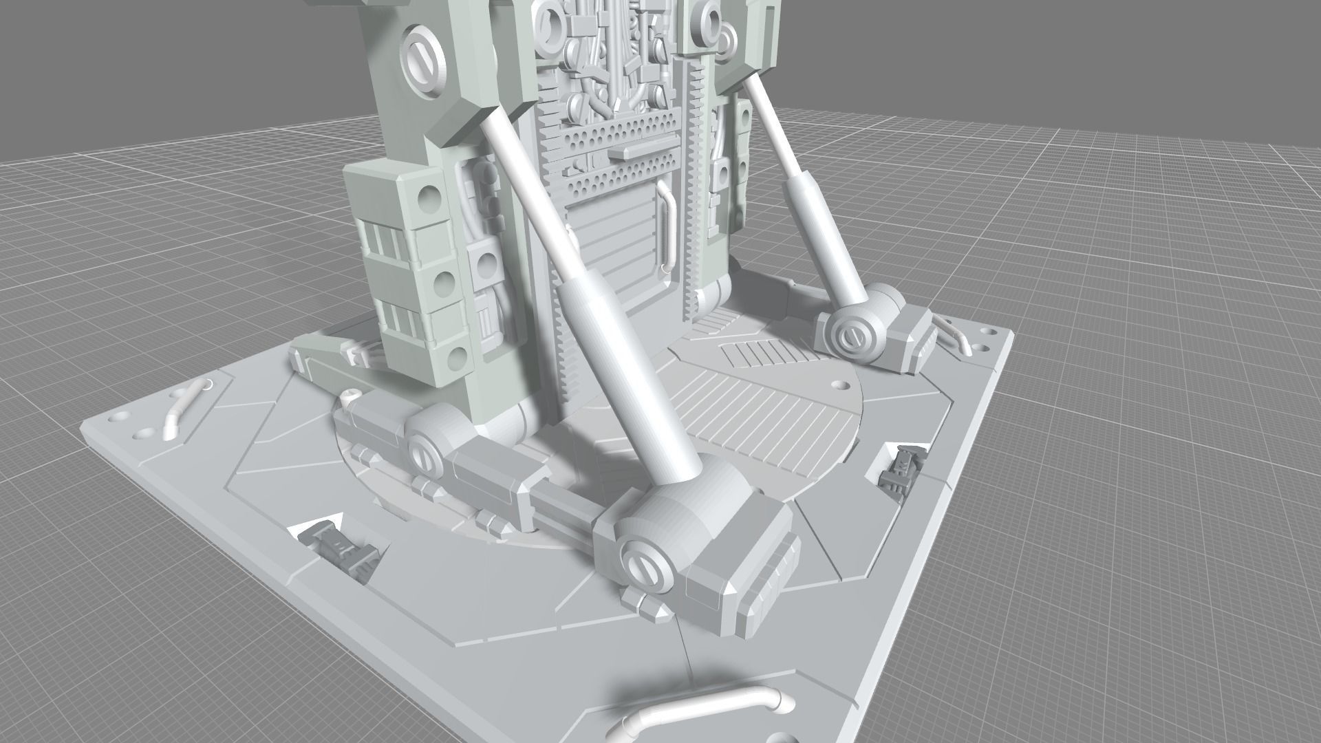 MHB08FMF-Full Mechanic Detail Mech Hangar Fixture Display 3D print model_12