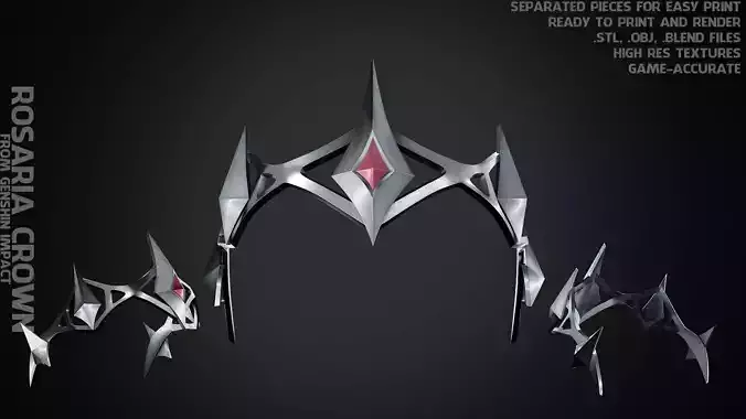 Genshin Impact Rosaria Crown  for Cosplay