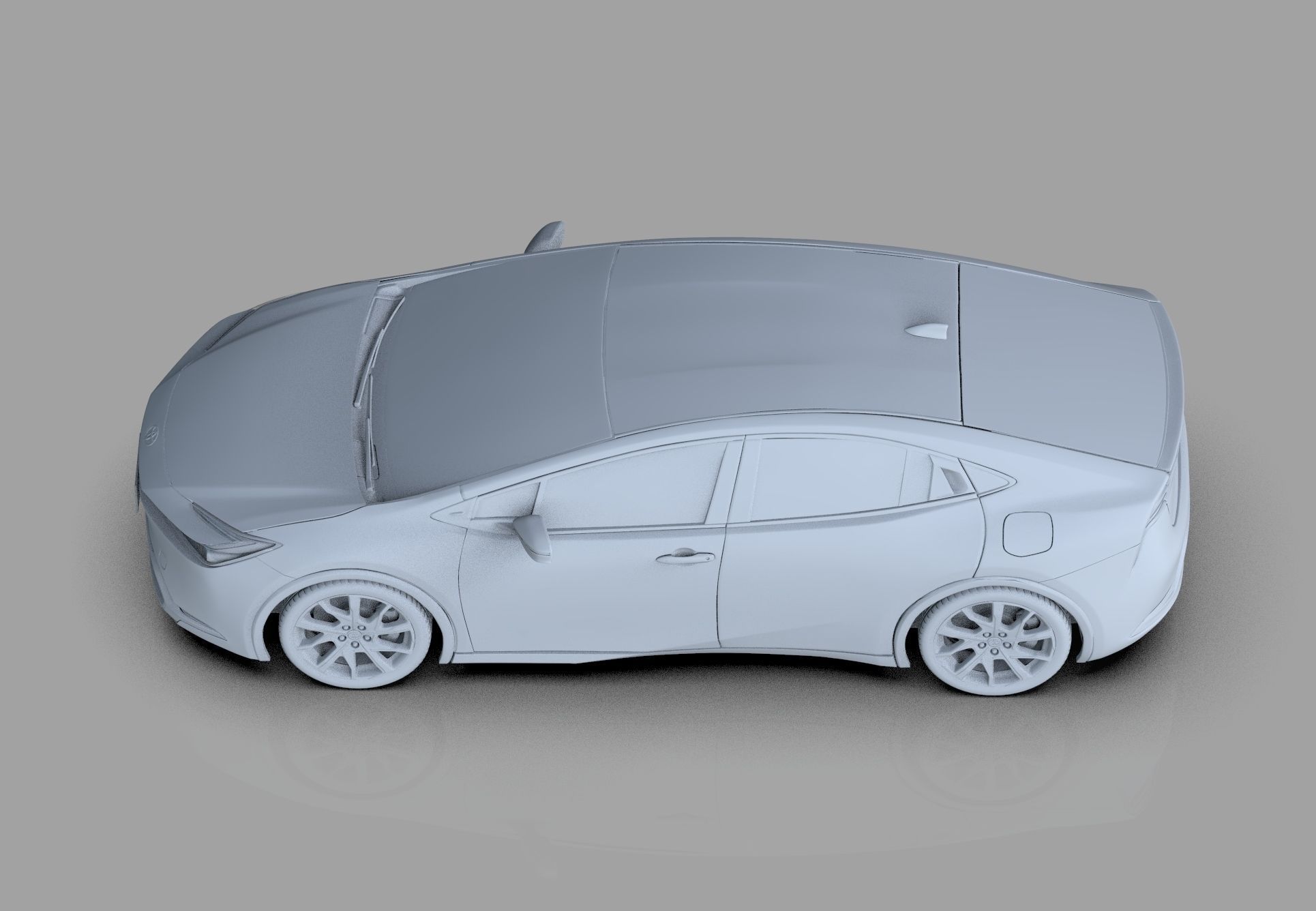 Toyota Prius 2023 HQ interior 3D model_44