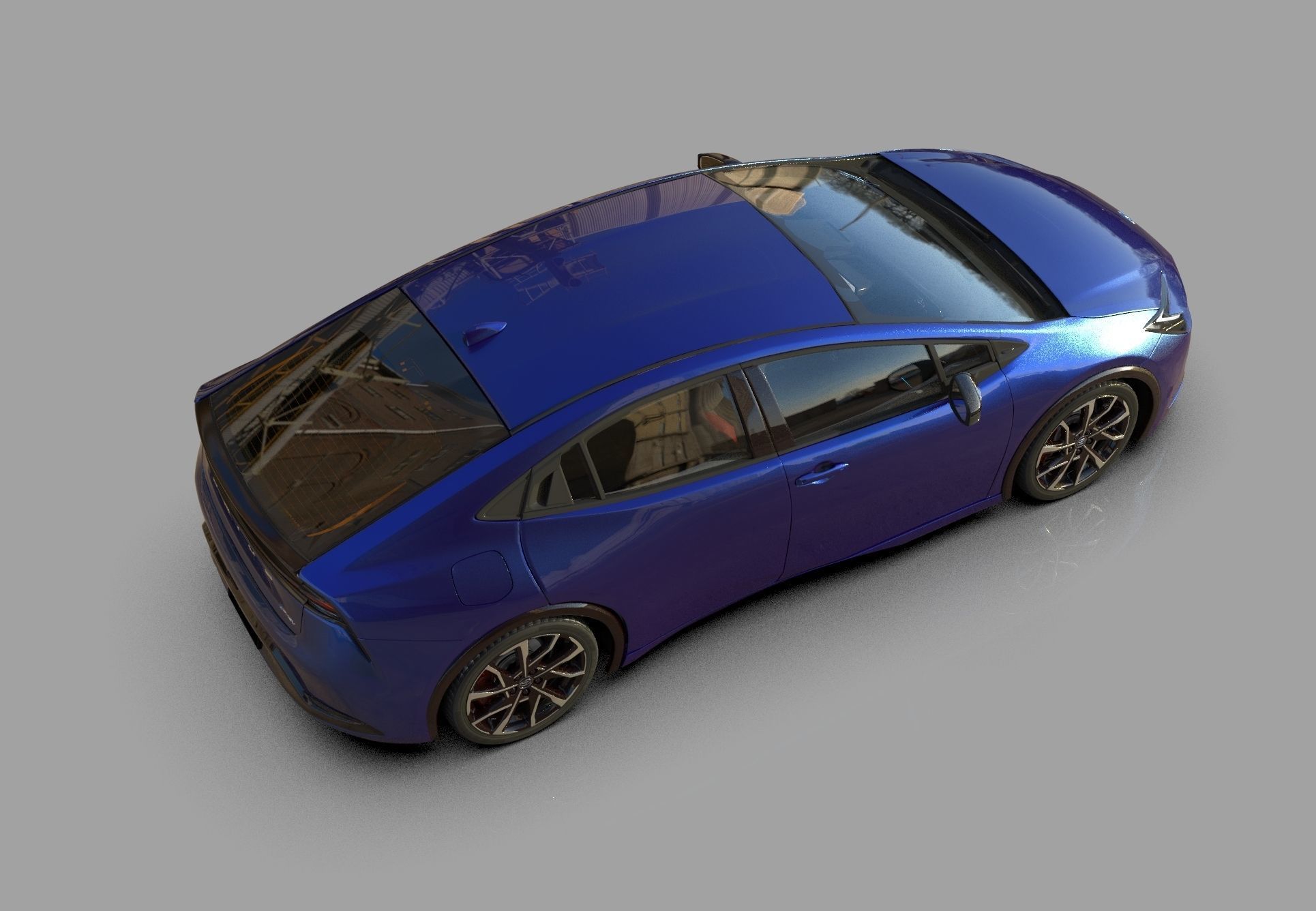 Toyota Prius 2023 HQ interior 3D model_19