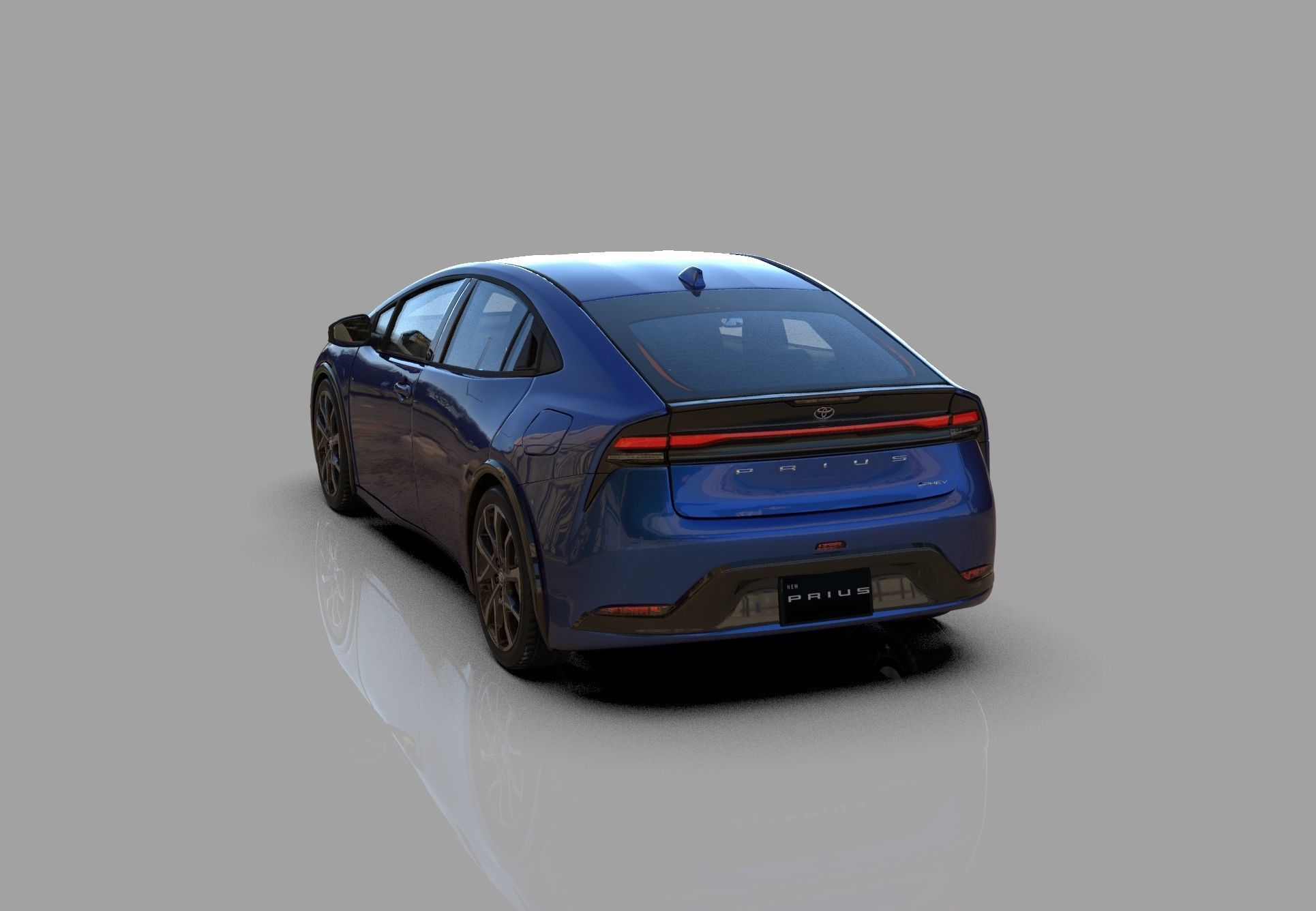 Toyota Prius 2023 HQ interior 3D model_18