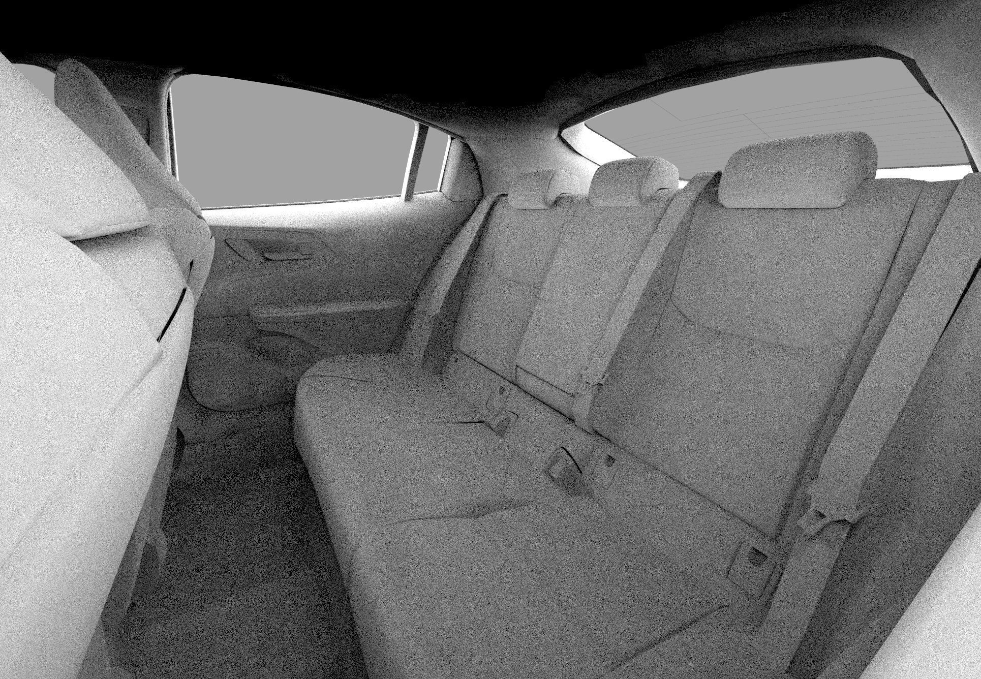 Toyota Prius 2023 HQ interior 3D model_54