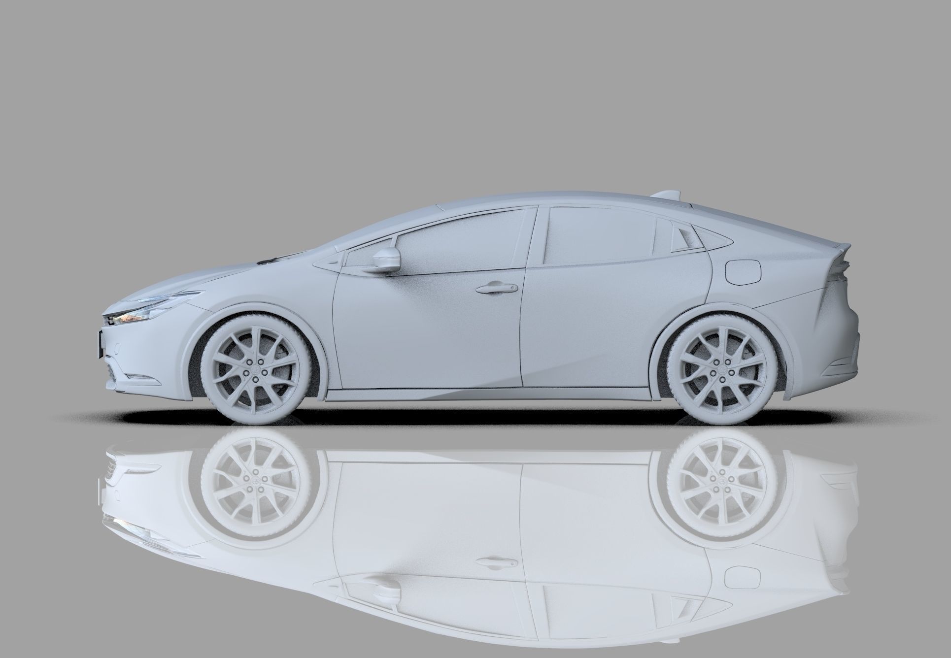 Toyota Prius 2023 HQ interior 3D model_42