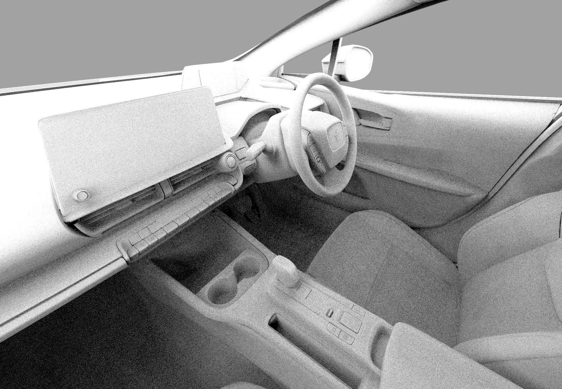 Toyota Prius 2023 HQ interior 3D model_52