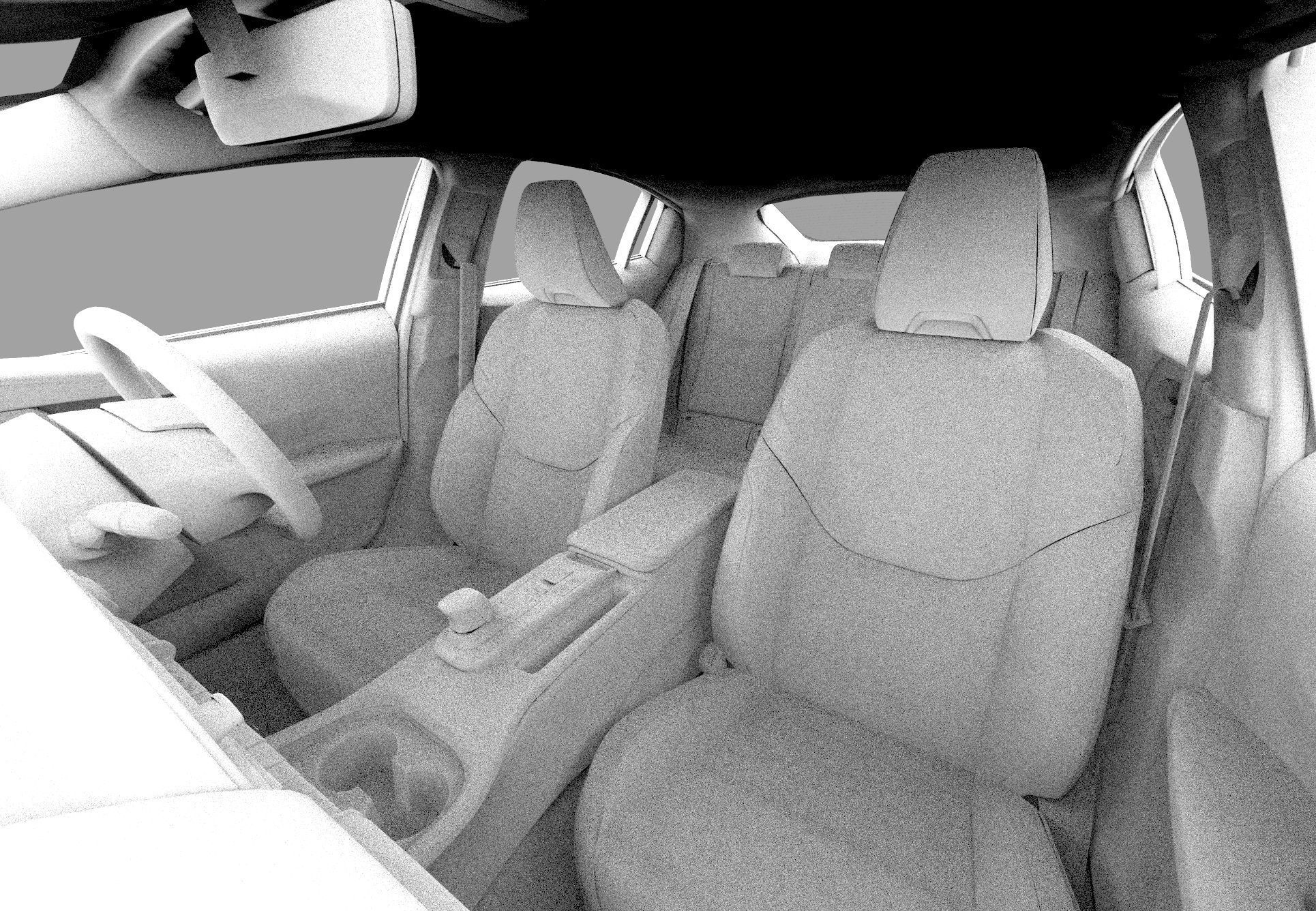 Toyota Prius 2023 HQ interior 3D model_53