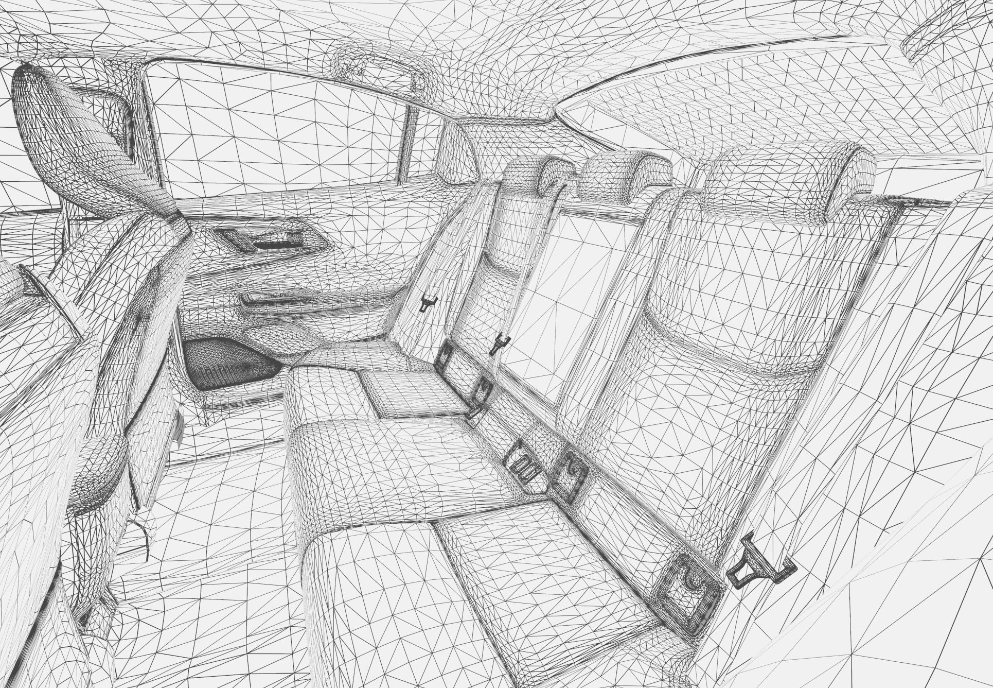 Toyota Prius 2023 HQ interior 3D model_67