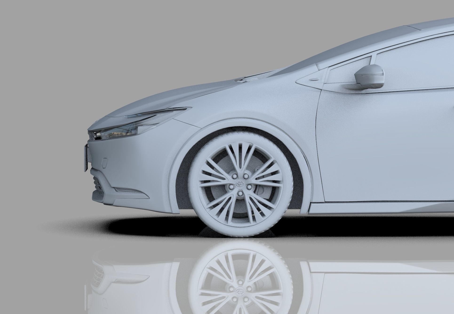 Toyota Prius 2023 HQ interior 3D model_46