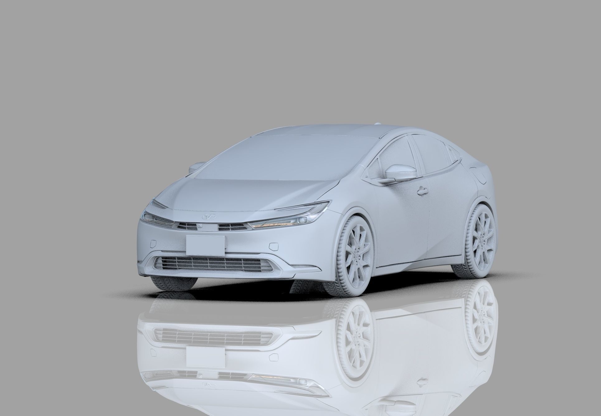 Toyota Prius 2023 HQ interior 3D model_40