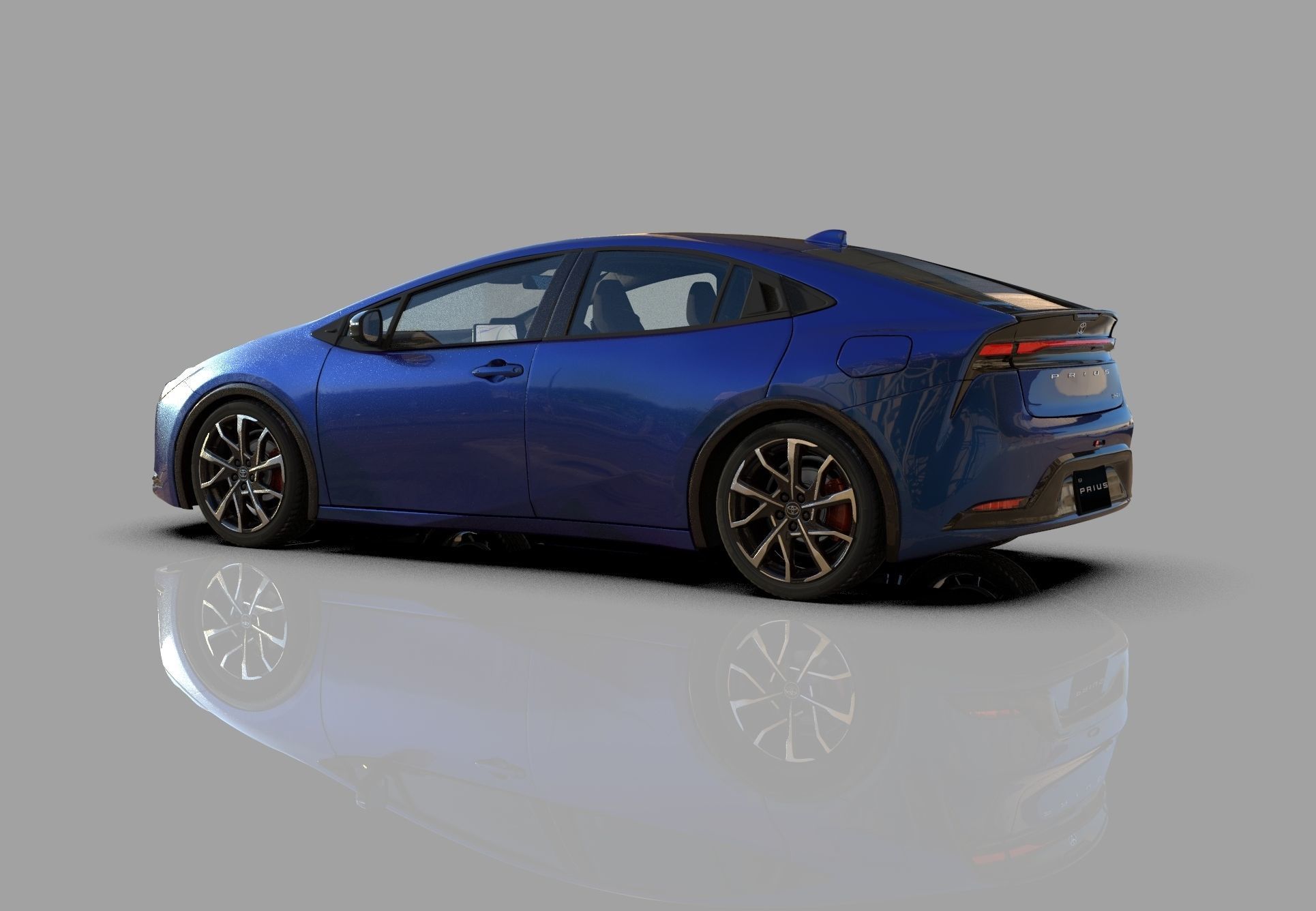 Toyota Prius 2023 HQ interior 3D model_16