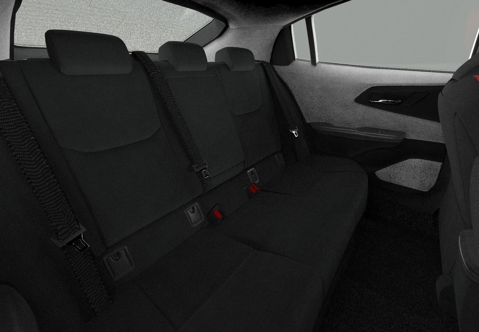 Toyota Prius 2023 HQ interior 3D model_38