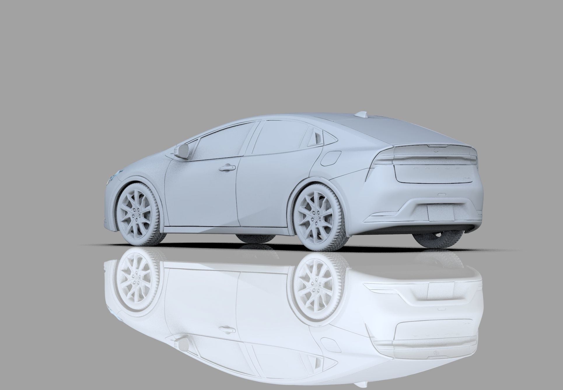 Toyota Prius 2023 HQ interior 3D model_43