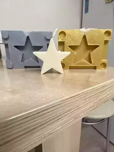 Candle mould christmas star 3D print model