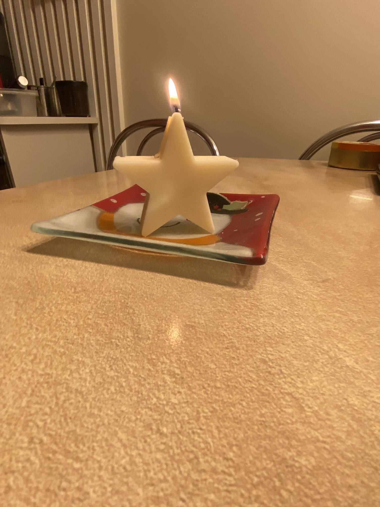 Candle mould christmas star 3D print model_1