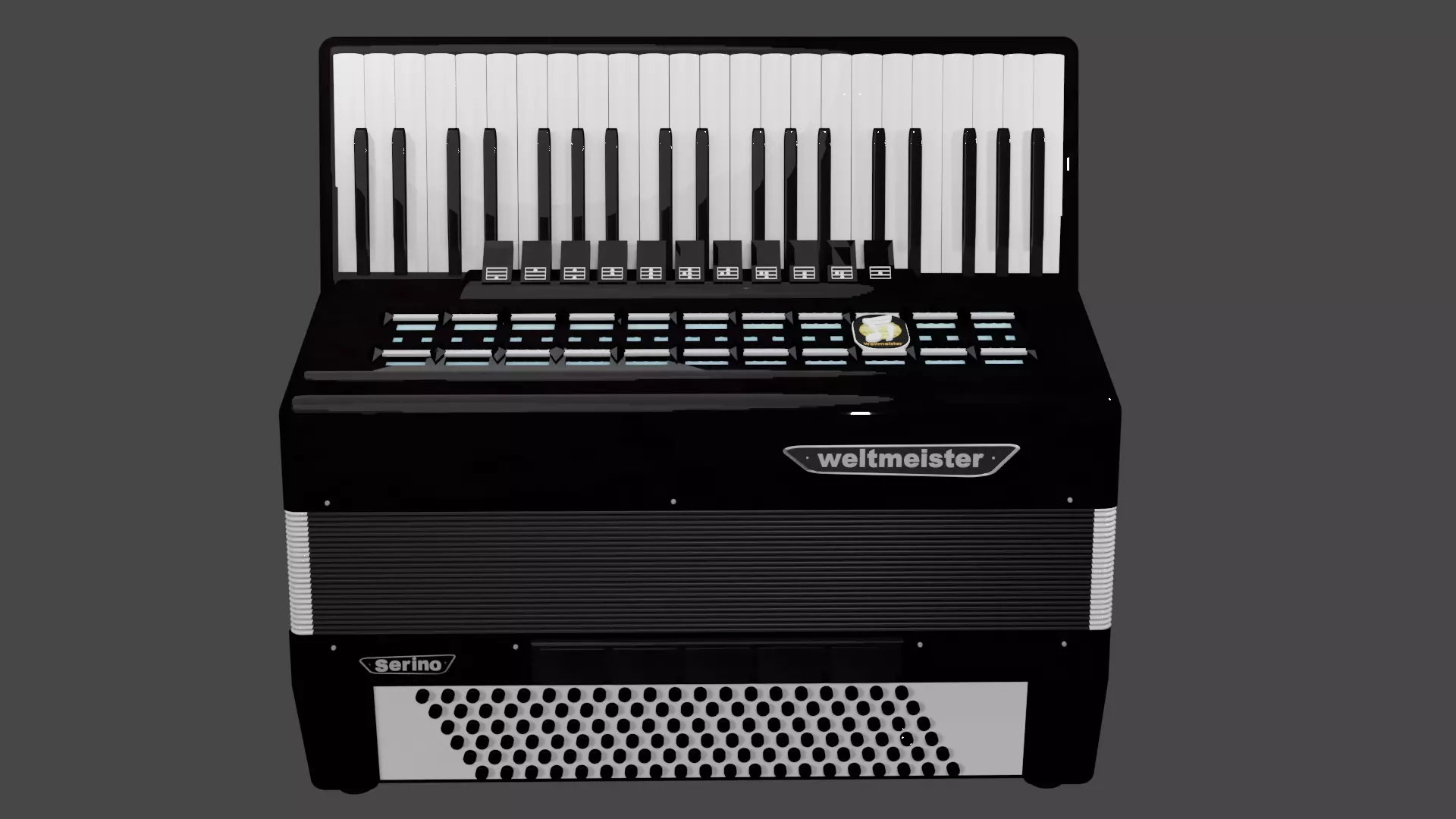 Accordion Harmonica Bandeon Akordeon 3D model