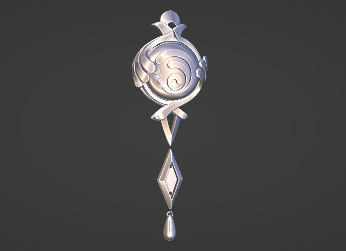 Furina Vision Set -- Genshin Impact Cosplay -- 3D Print Ready 3D print model_6